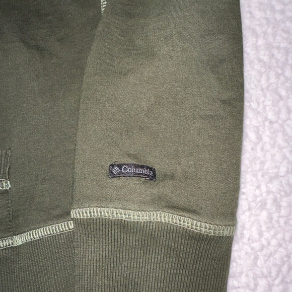 Columbia Zip Up Hooded Swearshirt Green Sz Med‎ - Picture 5 of 8